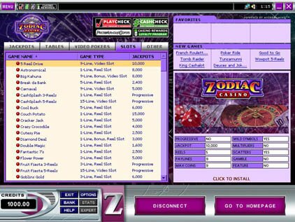 Download Zodiac Casino!